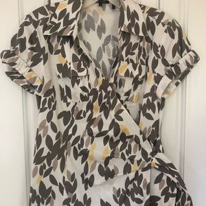 Nic+Zoe Soft Wrap Blouse - S